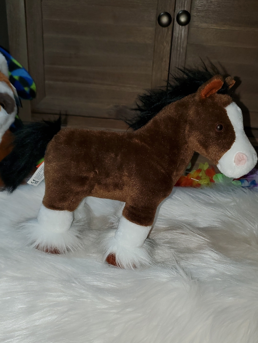 Wild Republic Brown And White Horse Plush